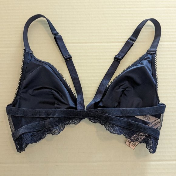VICTORIA SECRET Women's Bralette  Size M  Navy Blue NWOT - Picture 5 of 6